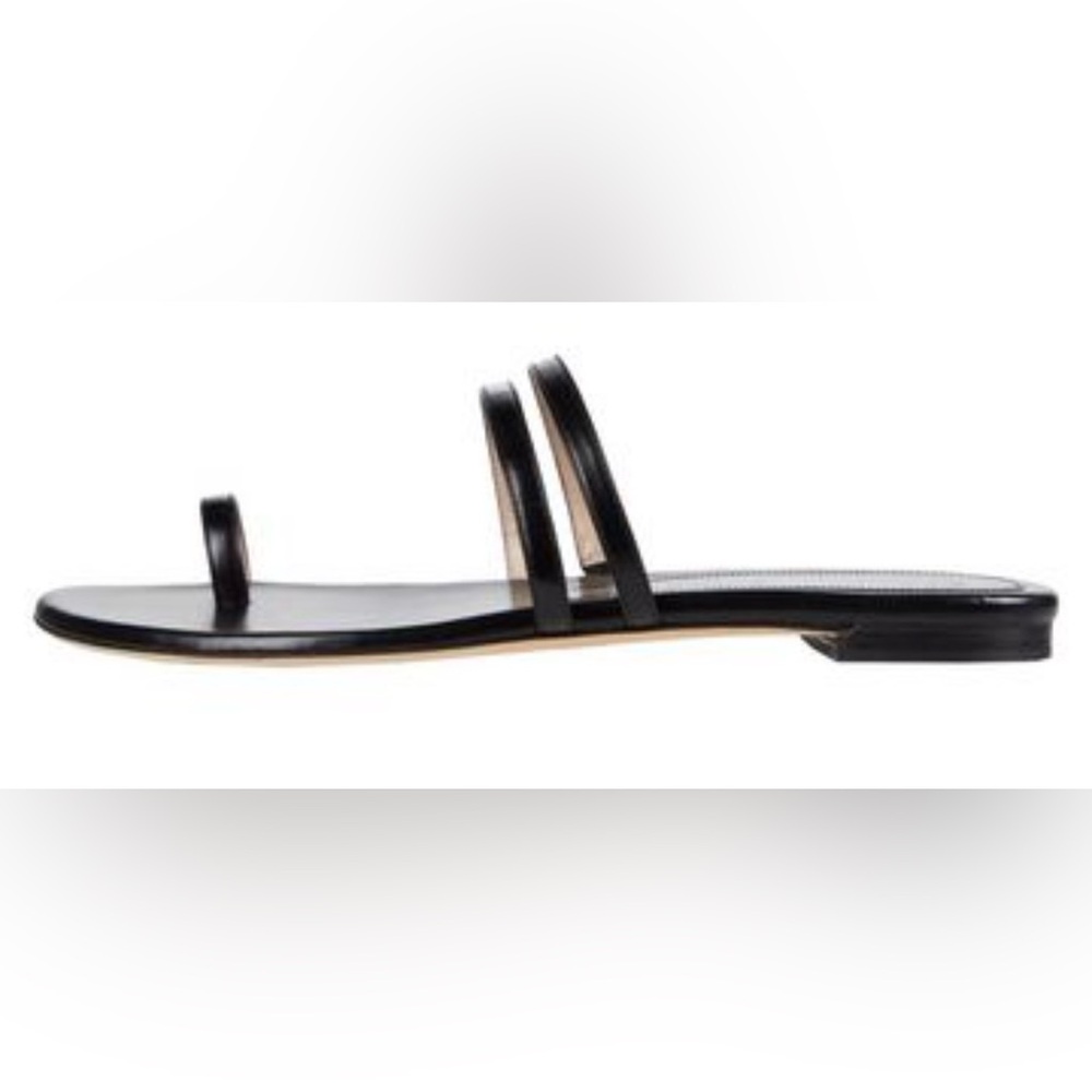 Stuart Weitzman Leonita Slide Sandals in Black